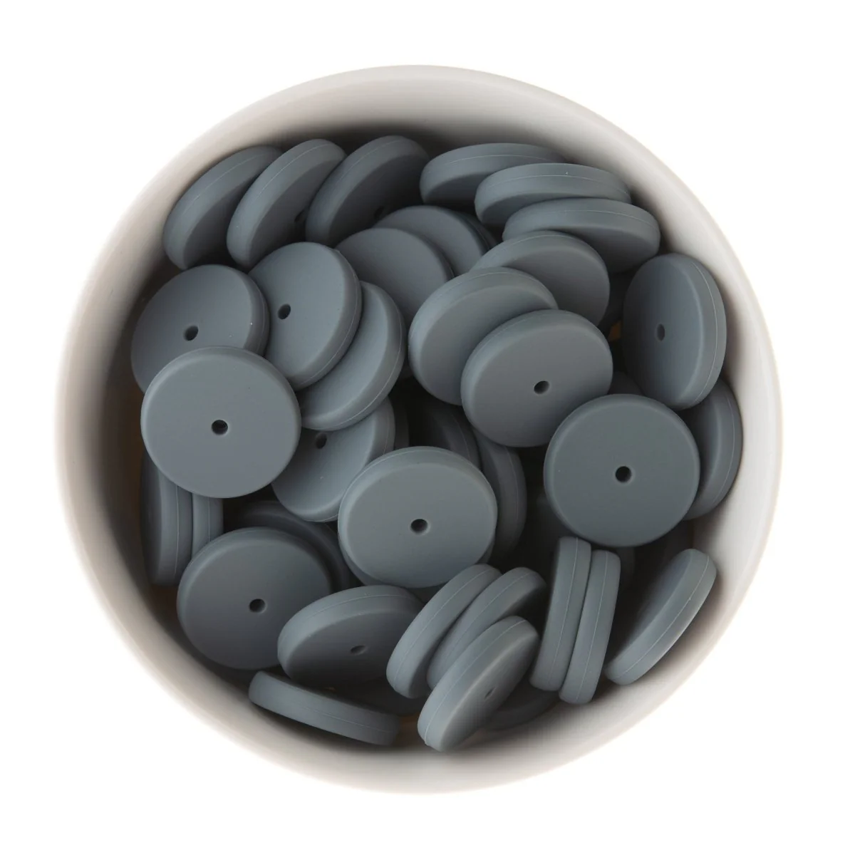 Coin Spacer Silicone Beads - Image 6