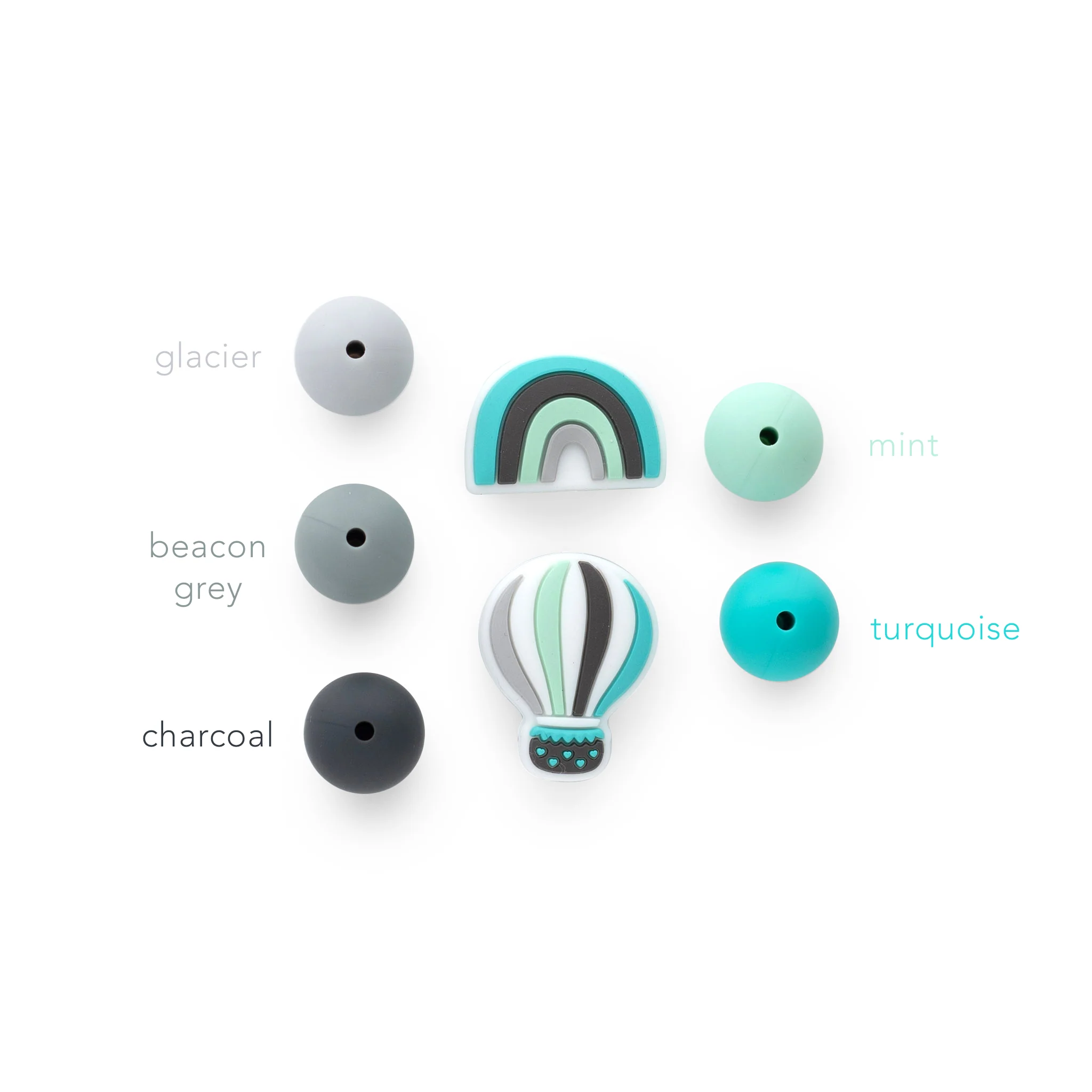 Colorful Hot Air Balloon Silicone Focal Beads - Image 8