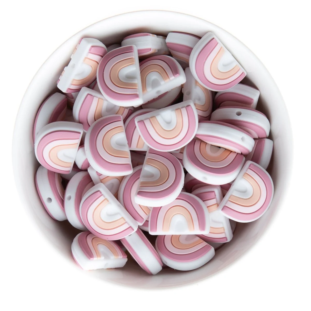 Colorful Rainbow Silicone Focal Beads - Image 3