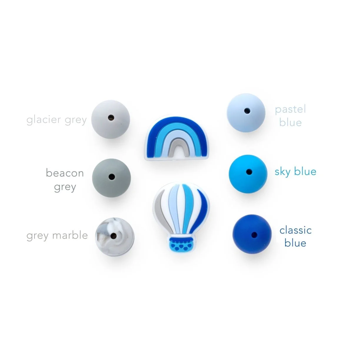 Colorful Rainbow Silicone Focal Beads - Image 5