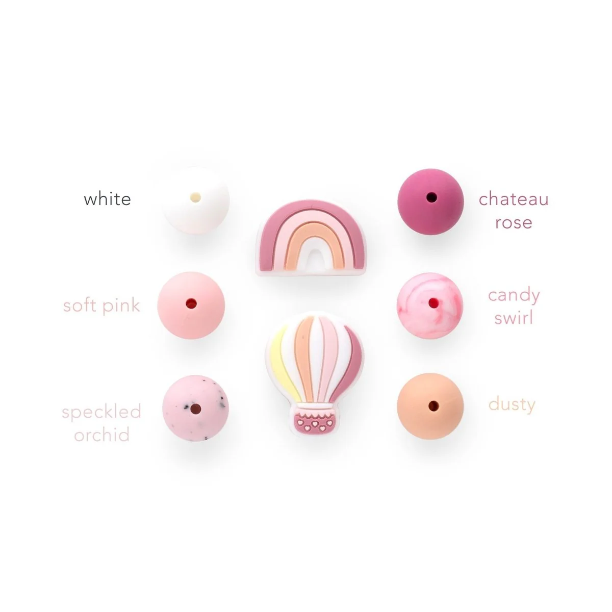 Colorful Rainbow Silicone Focal Beads - Image 6