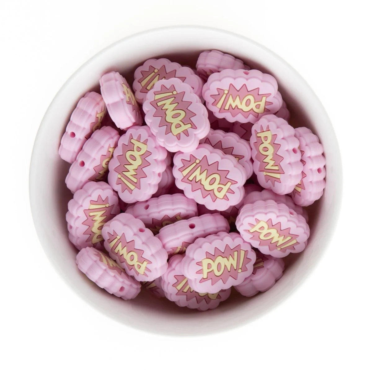 Comic Bubble Silicone Focal Beads