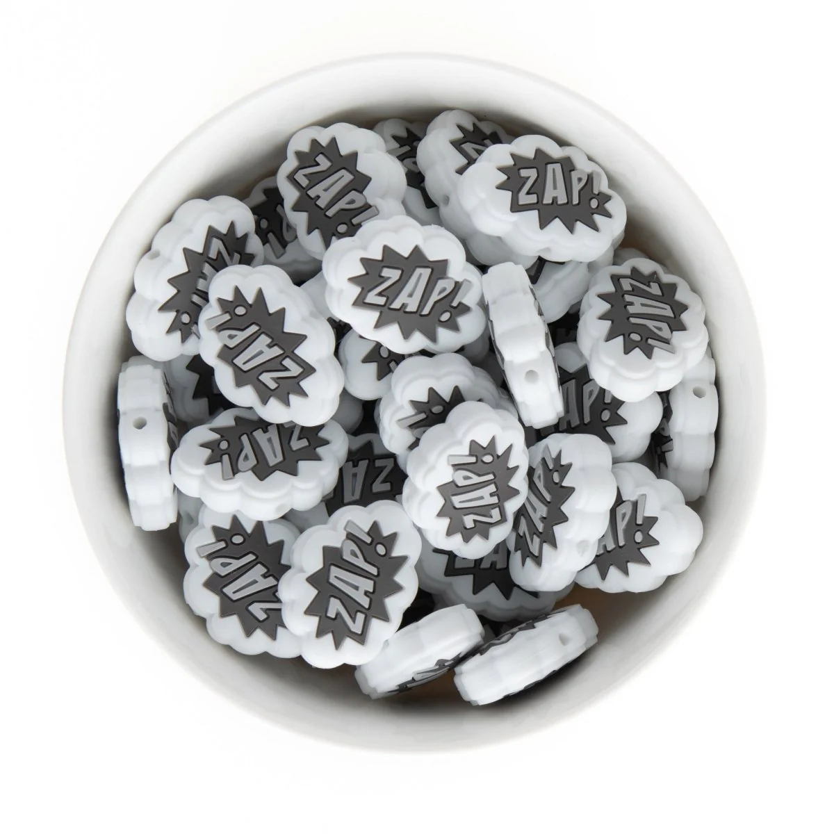 Comic Bubble Silicone Focal Beads - Image 3