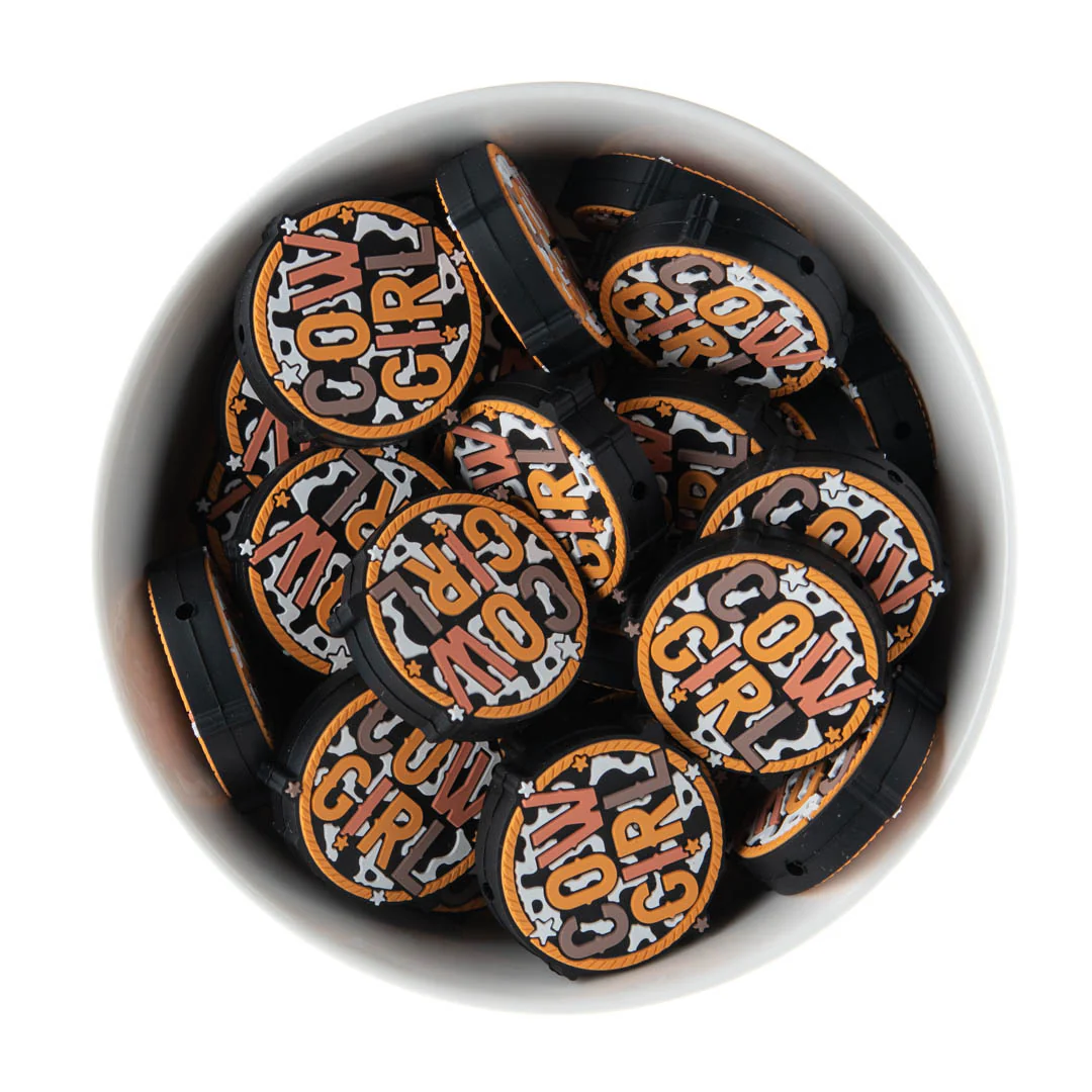 Cow Girl Silicone Focal Beads
