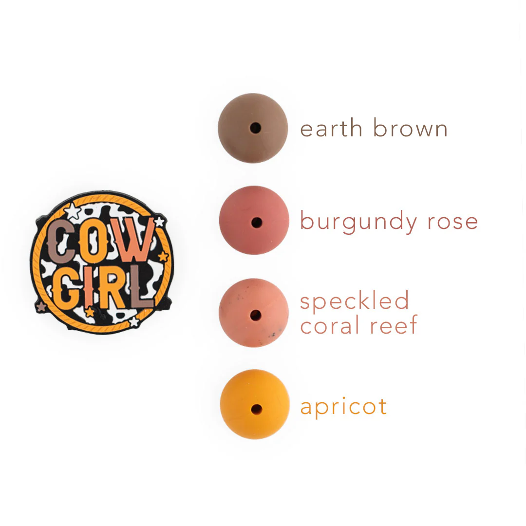 Cow Girl Silicone Focal Beads - Image 2