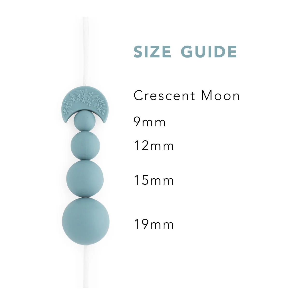 Crescent Moon Silicone Focal Beads - Image 10