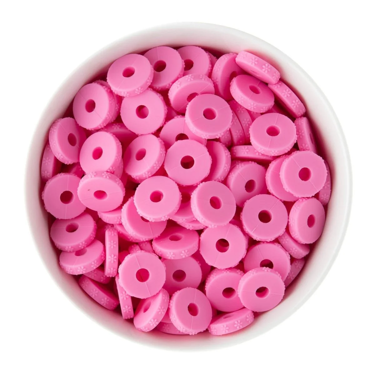 Daisy Embossed Spacer Beads