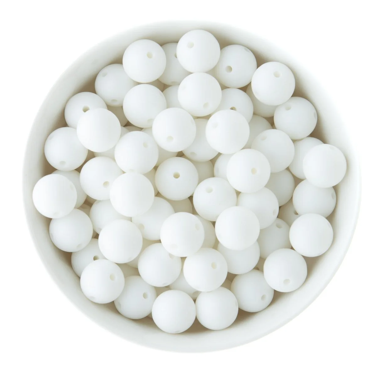 Double Hole Silicone Round Beads - Image 4