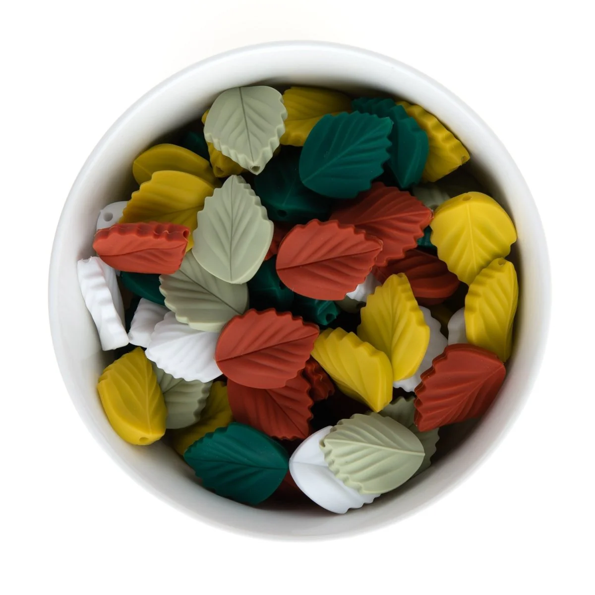 Elm Leaf Silicone Focal Beads