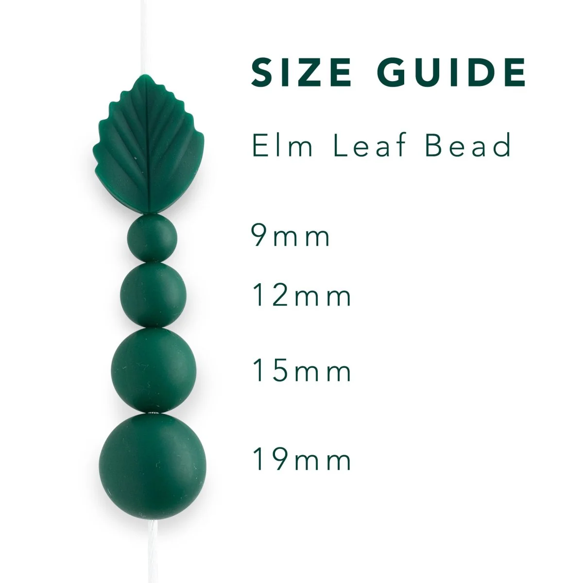 Elm Leaf Silicone Focal Beads - Image 4
