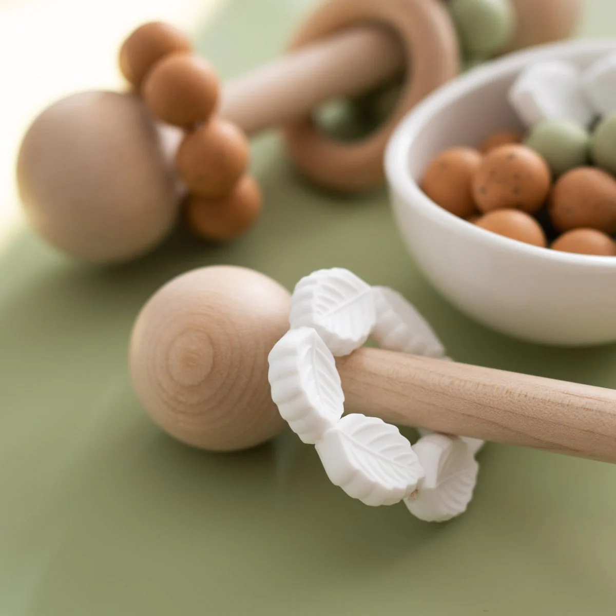 Elm Leaf Silicone Focal Beads - Image 5