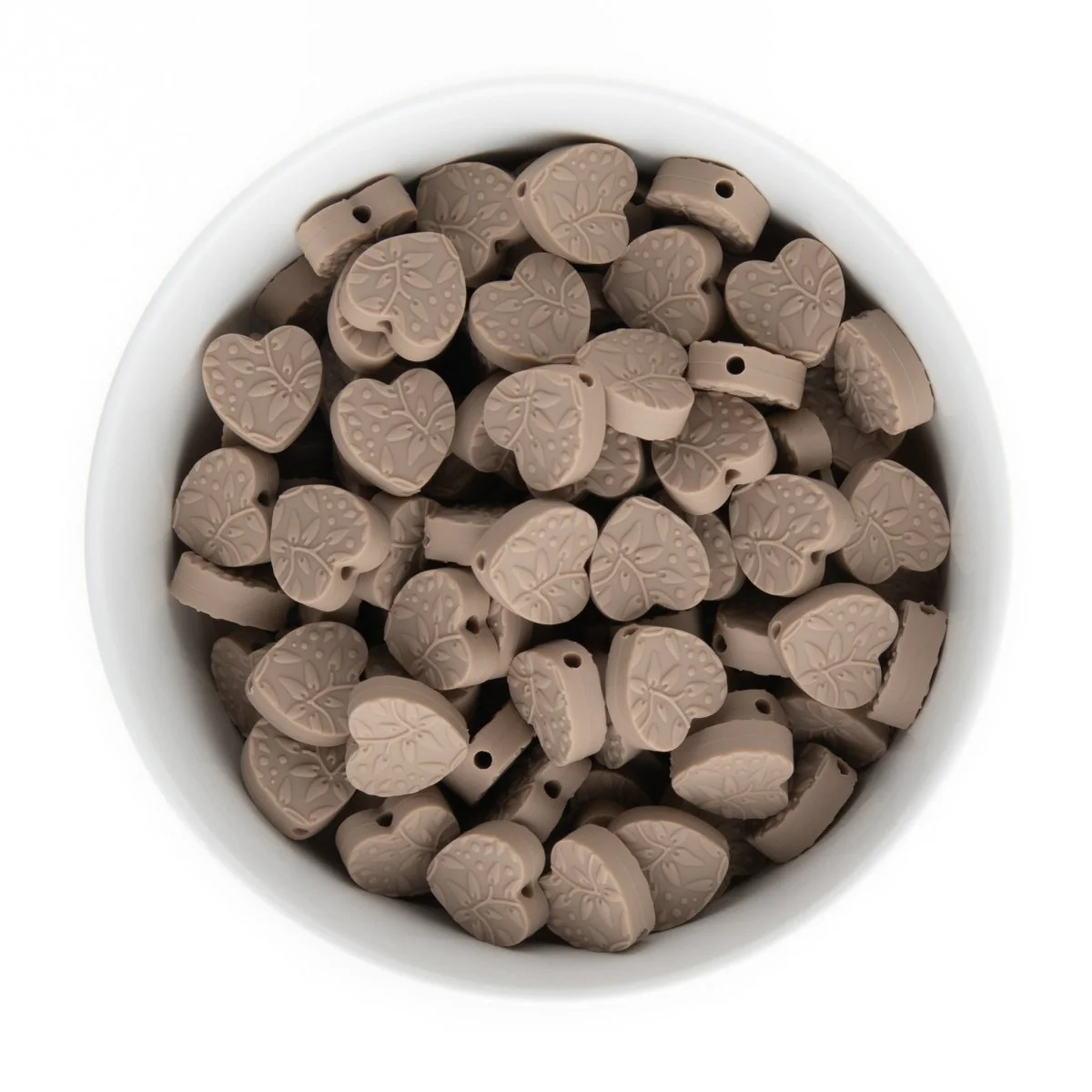Embossed Heart Silicone Focal Beads - Image 5