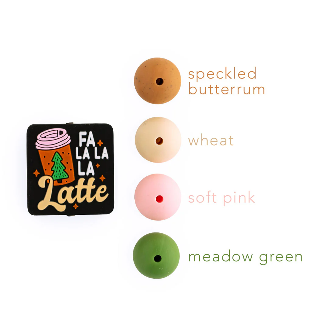 FaLaLaLa Latte Silicone Focal Beads - Image 2