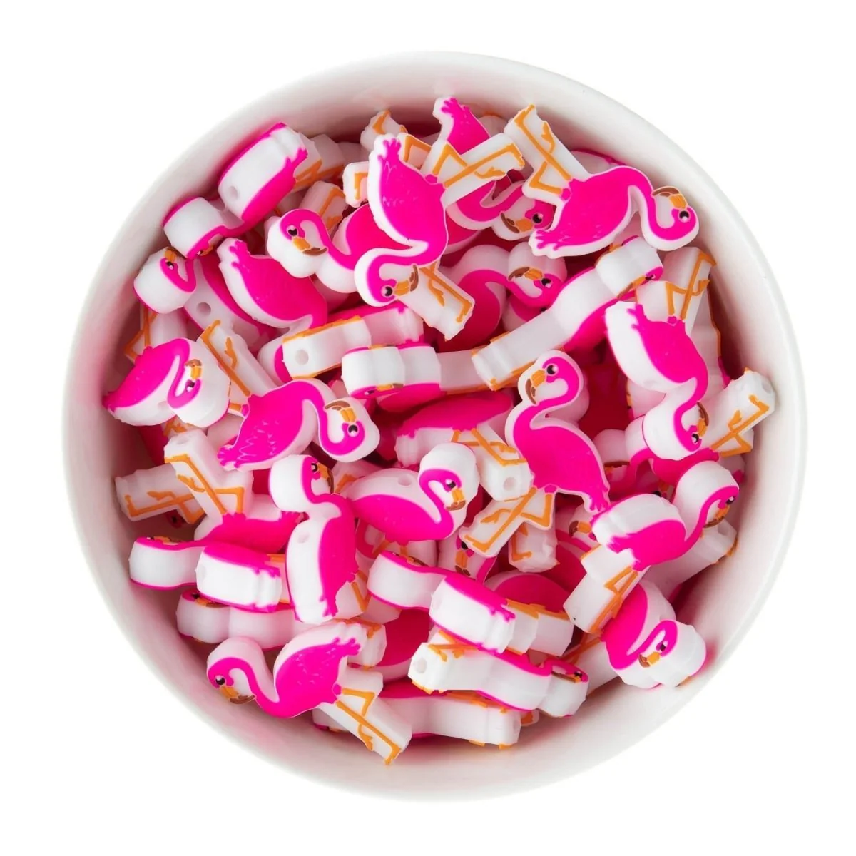 Flamingo Silicone Focal Beads