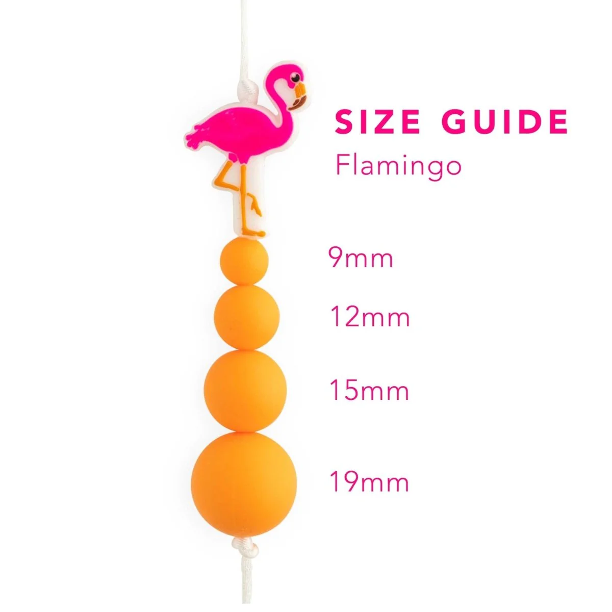 Flamingo Silicone Focal Beads - Image 2