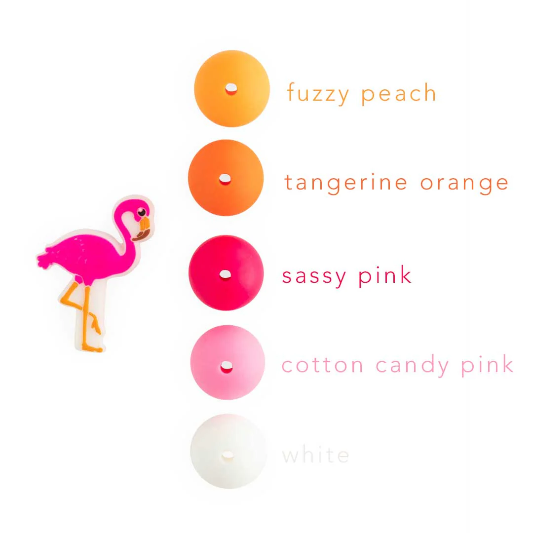 Flamingo Silicone Focal Beads - Image 3