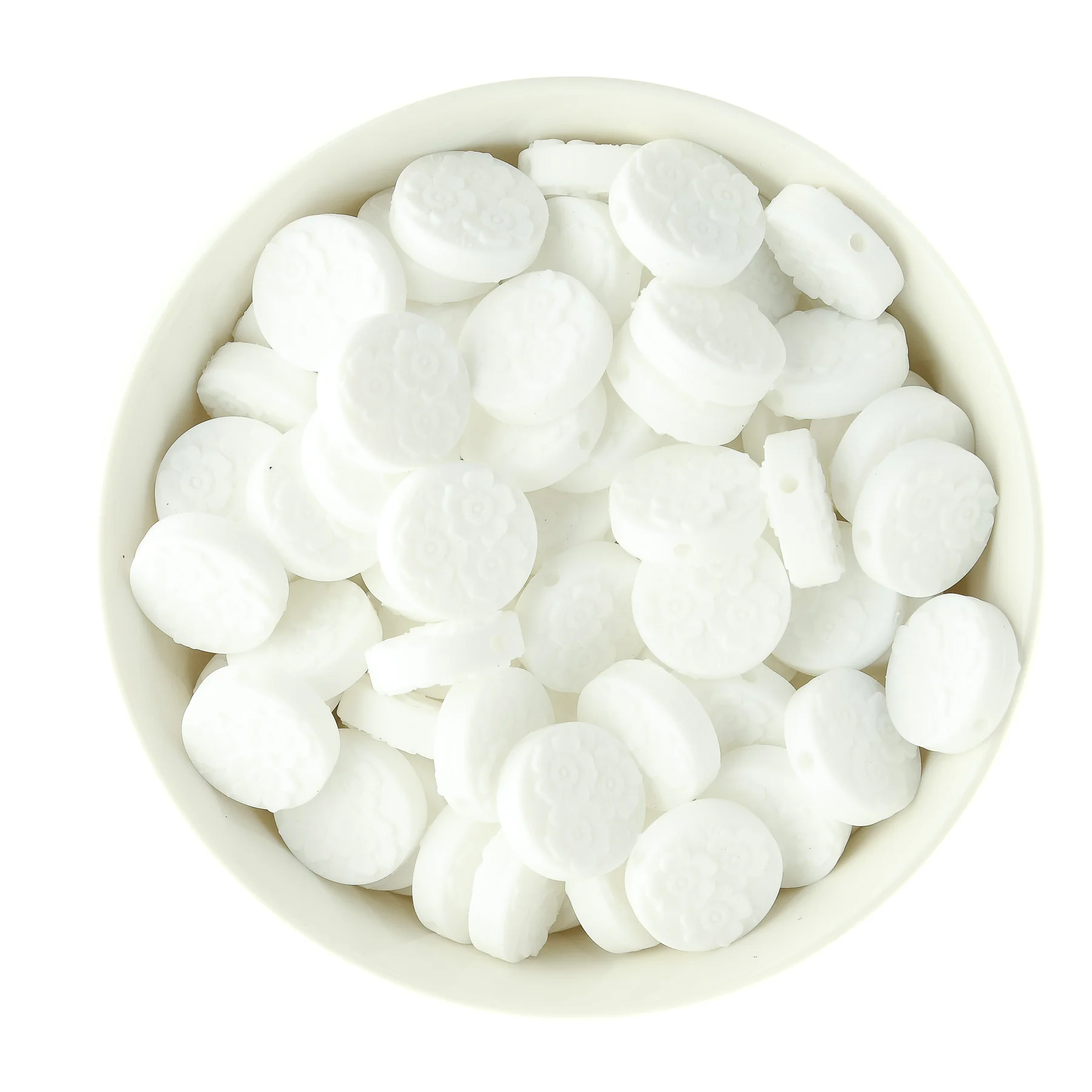 Floral Disc Silicone Focal Beads - Image 9