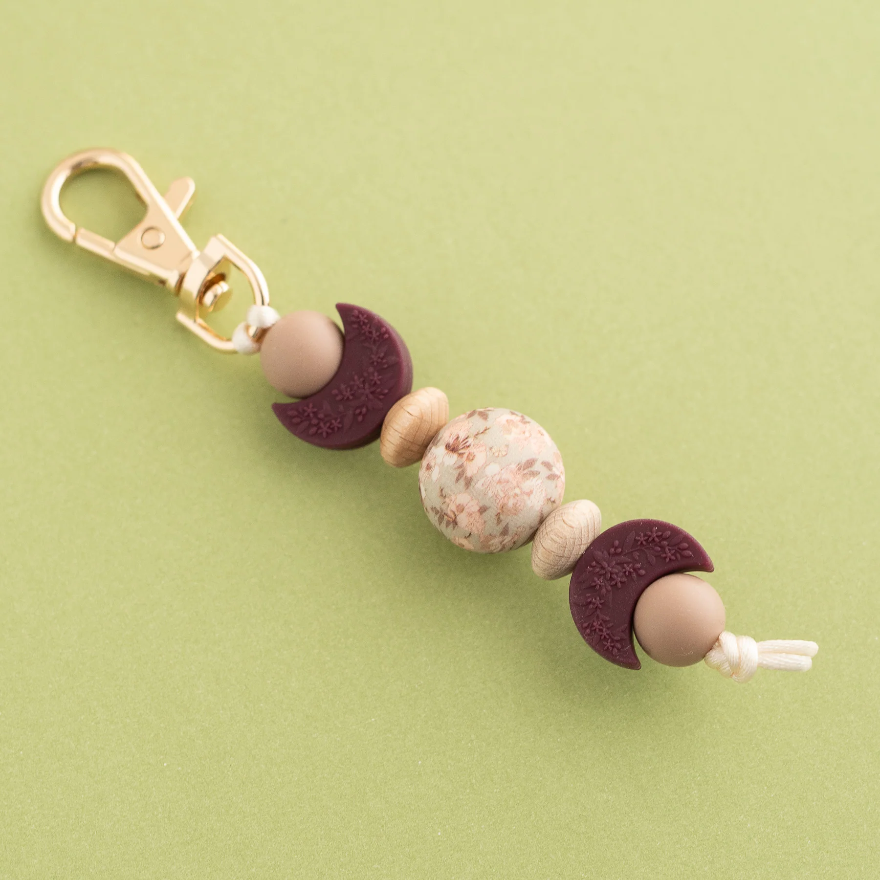 Floral Eclipse Keychain