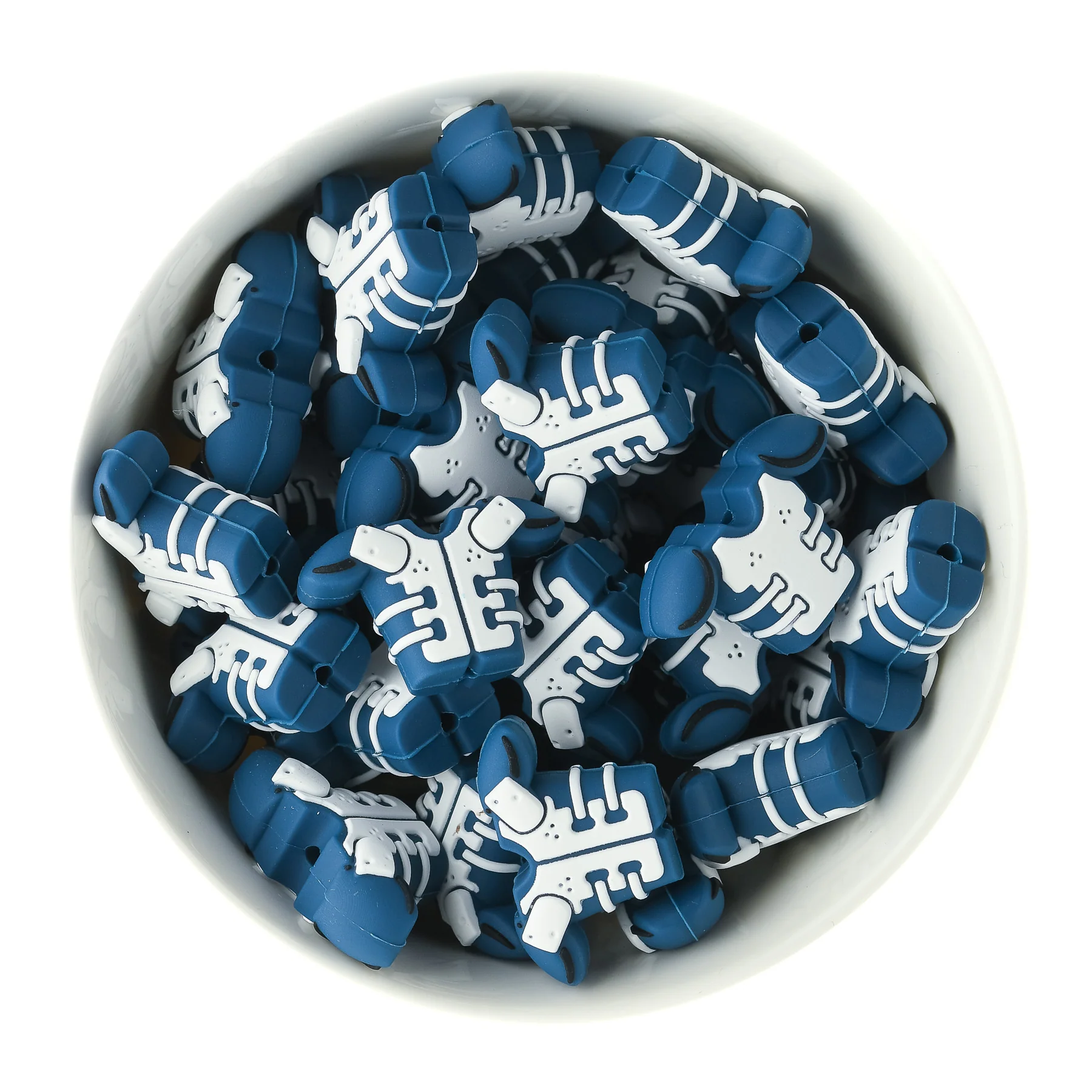 Football Gear Silicone Focal Beads