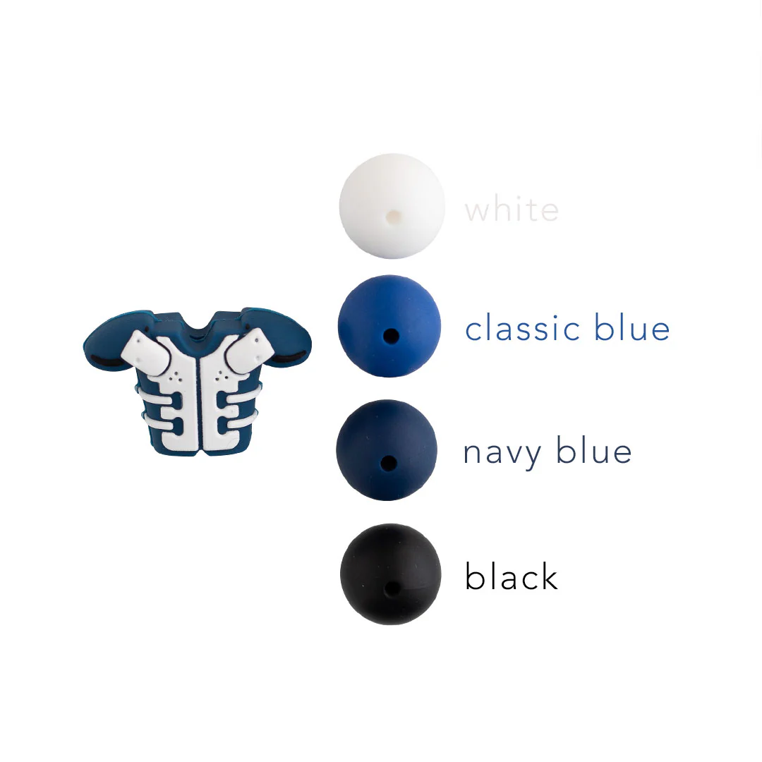 Football Gear Silicone Focal Beads - Image 3