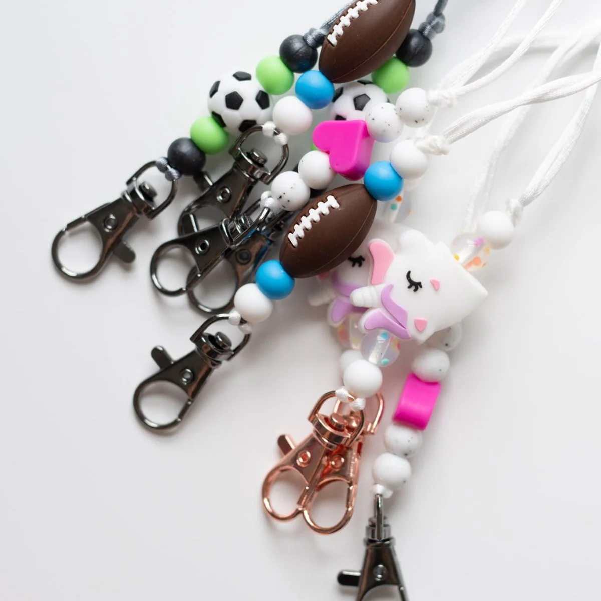 Football Silicone Focal Beads - Image 3