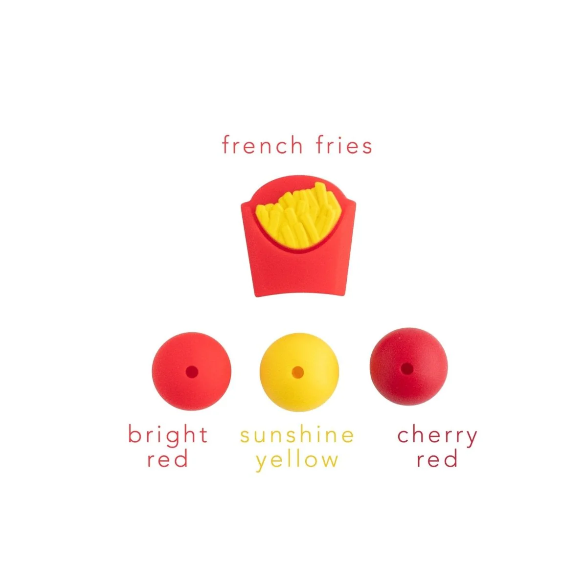 French Fry Silicone Focal Beads - Image 3