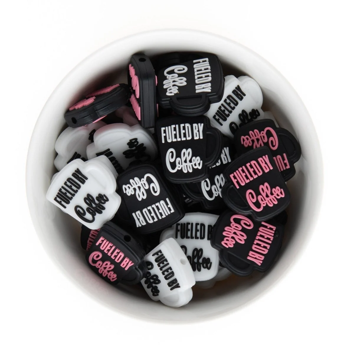Fueled by Coffee Silicone Focal Beads