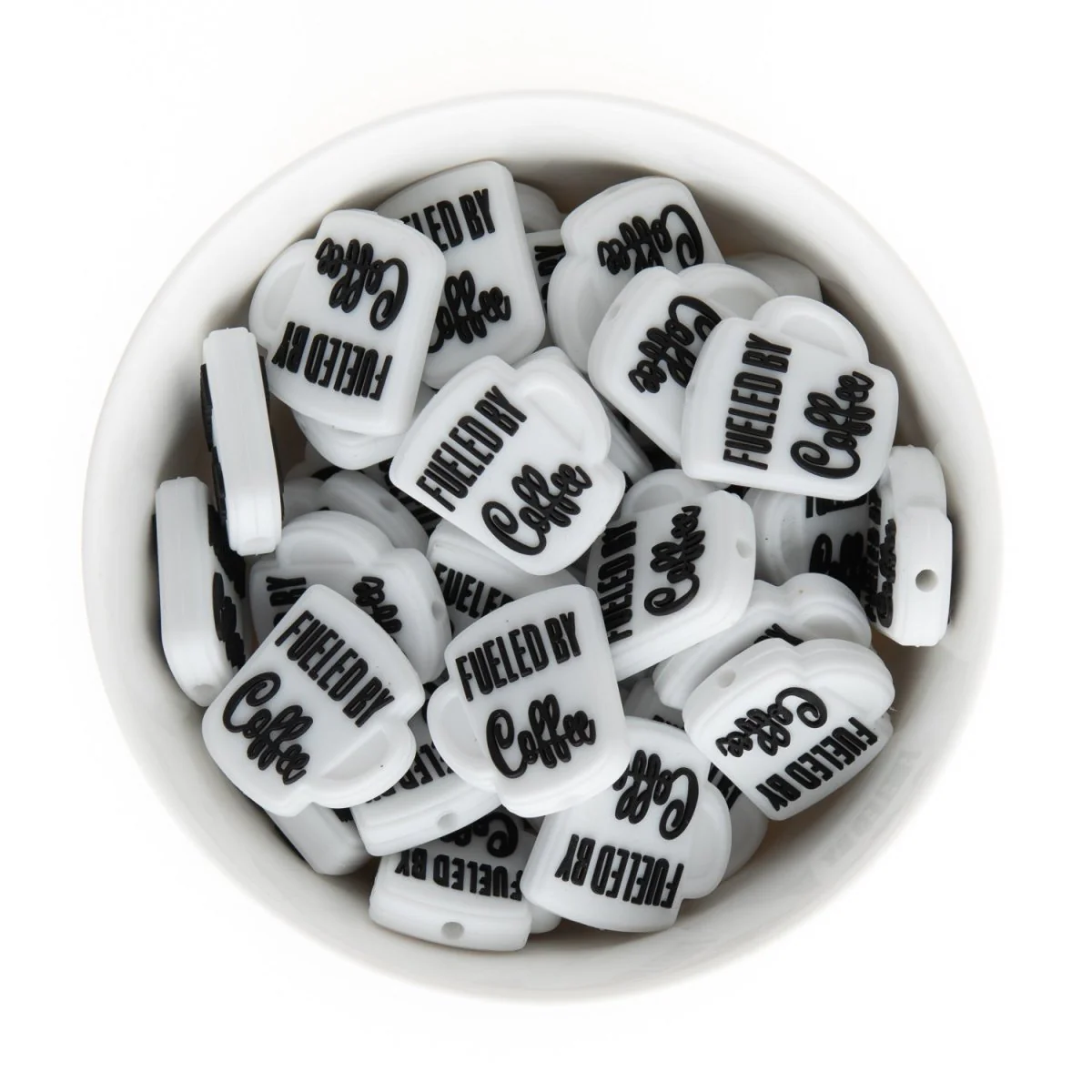 Fueled by Coffee Silicone Focal Beads - Image 2