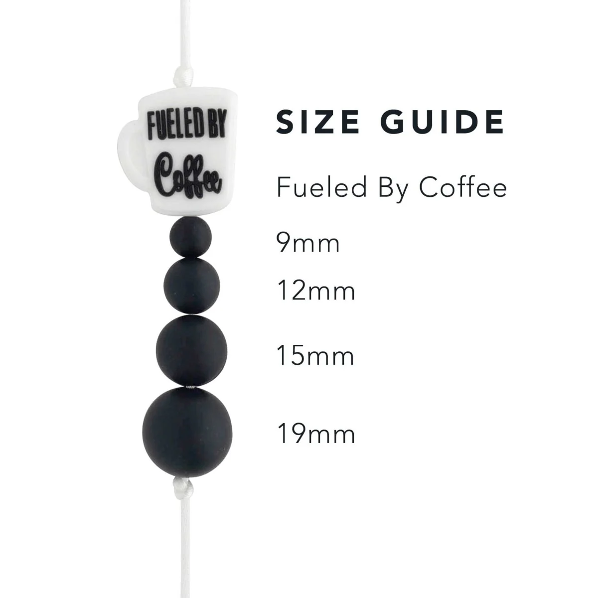 Fueled by Coffee Silicone Focal Beads - Image 5