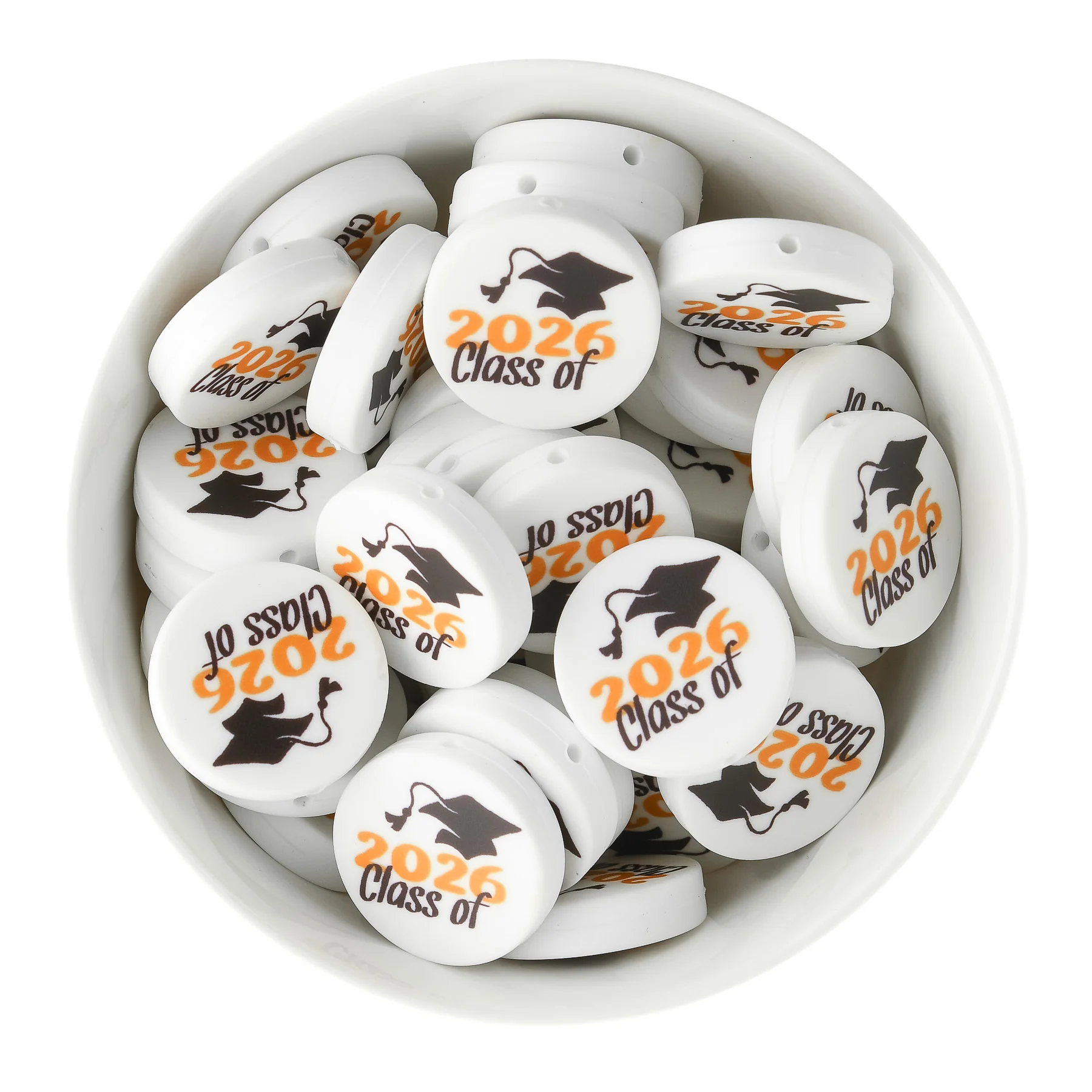 Grad 2026 Silicone Print Focal Beads - Image 2
