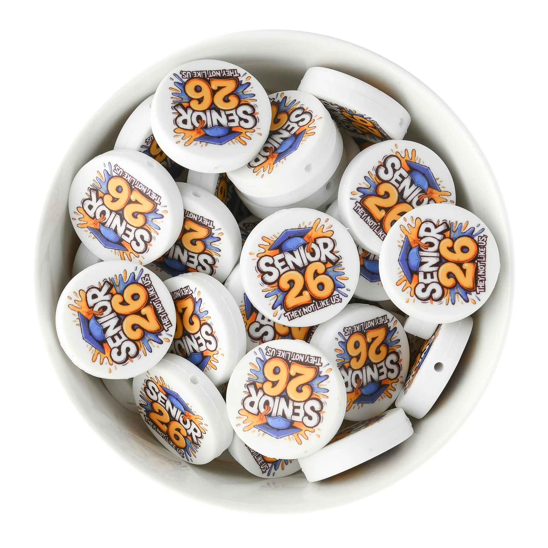 Grad 2026 Silicone Print Focal Beads - Image 3