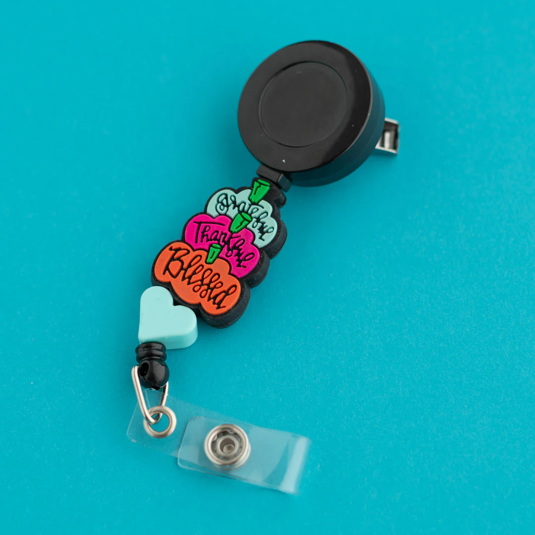 Grateful Thankful Blessed Silicone Focal Beads - Image 4