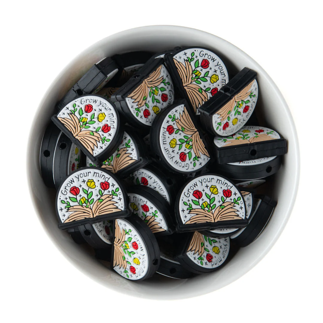 Grow Your Mind Silicone Focal Beads