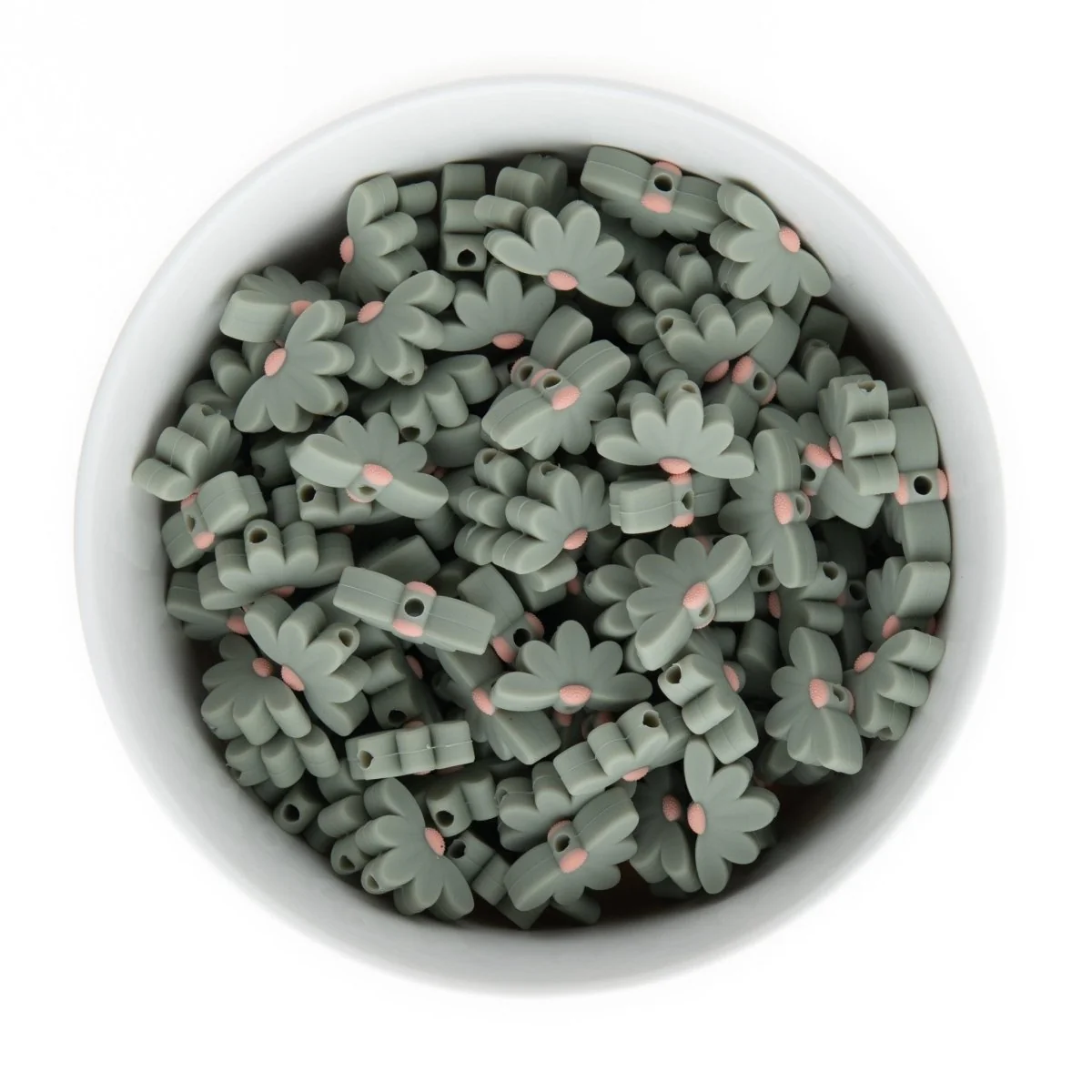 Half Daisy Silicone Focal Beads - Image 4