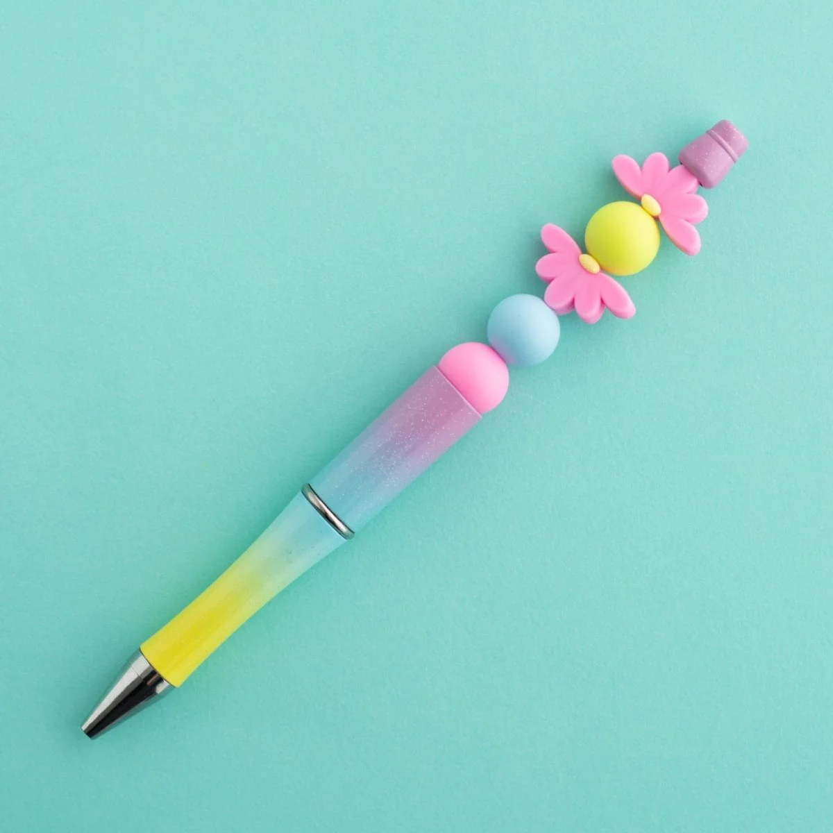 Half Daisy Silicone Focal Beads - Image 9