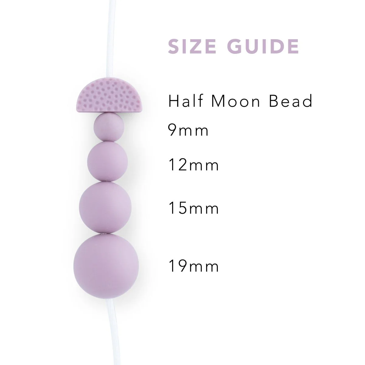 Half Moon Silicone Focal Beads - Image 8