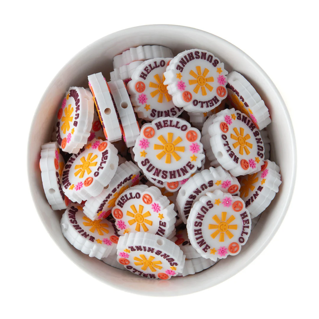 Hello Sunshine Silicone Focal Beads
