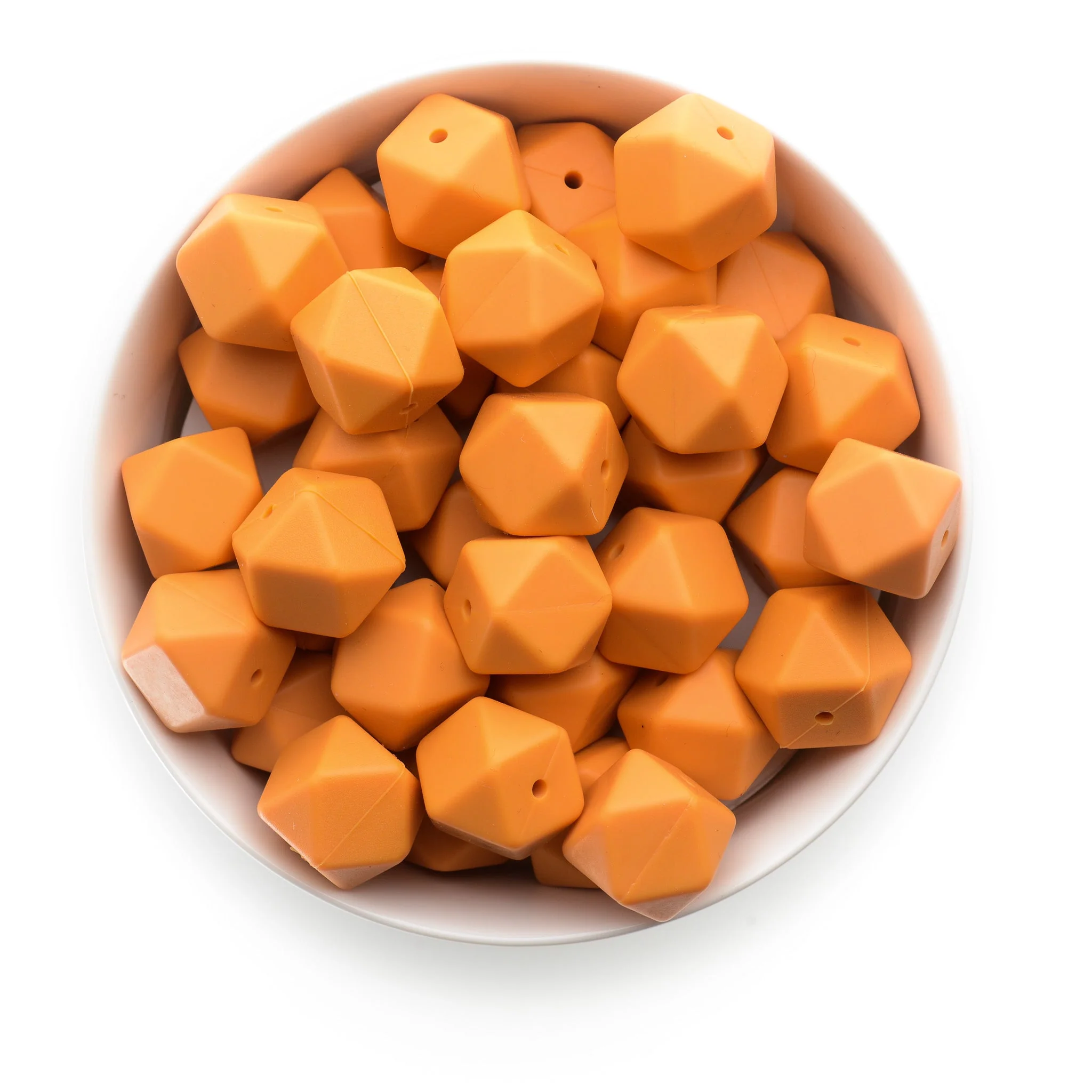 17mm Silicone Hexagon Beads