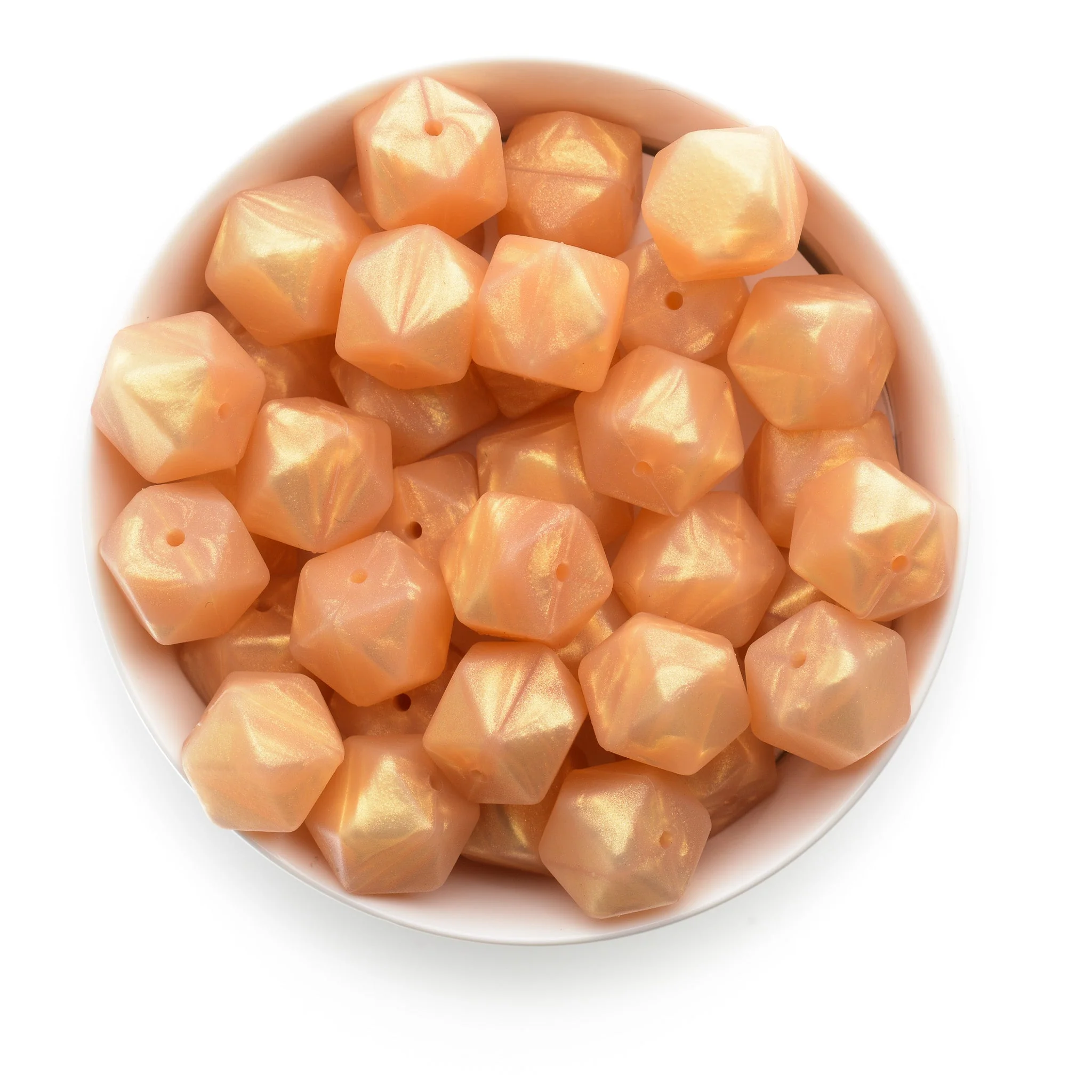 17mm Silicone Hexagon Beads - Image 14