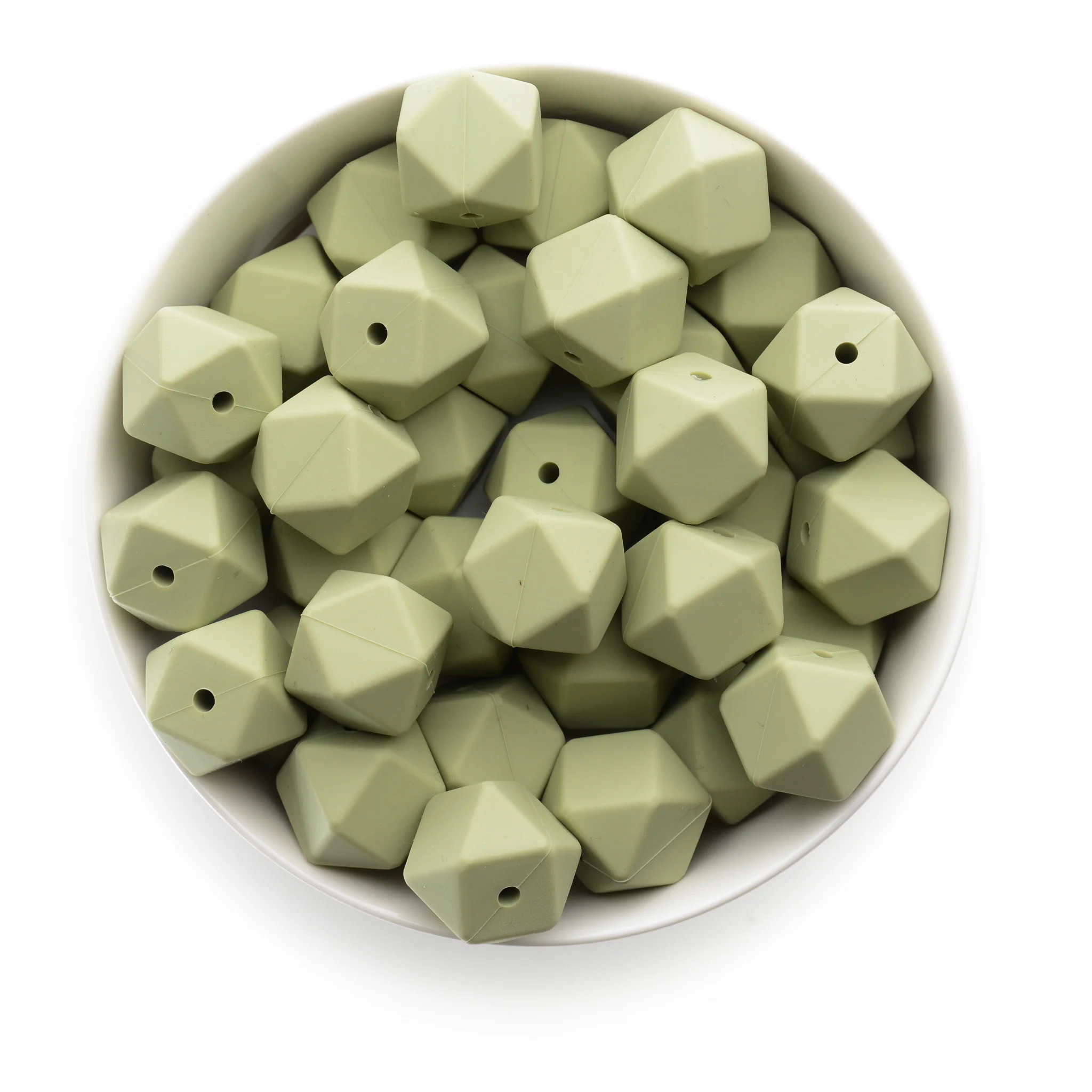 17mm Silicone Hexagon Beads - Image 16