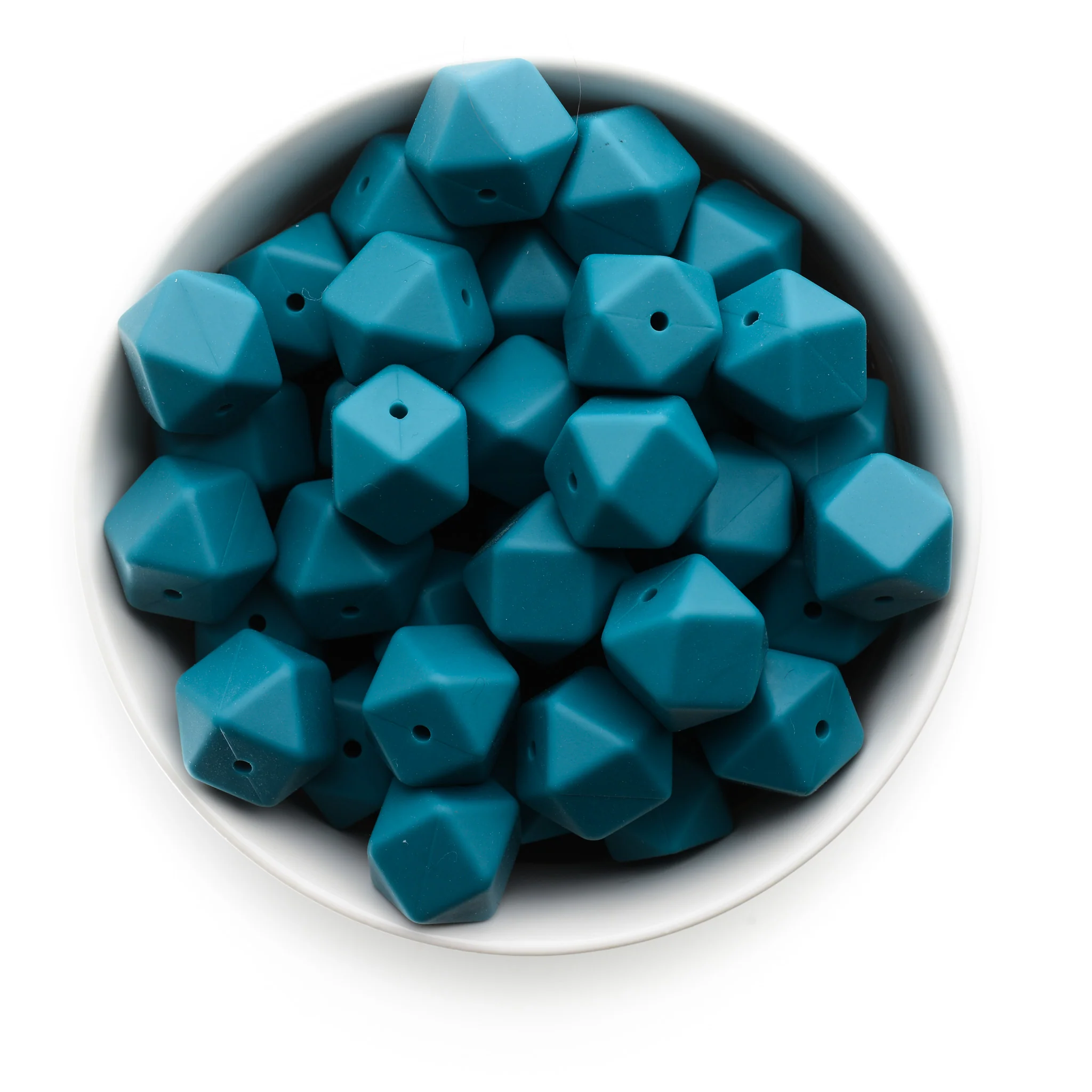 17mm Silicone Hexagon Beads - Image 2