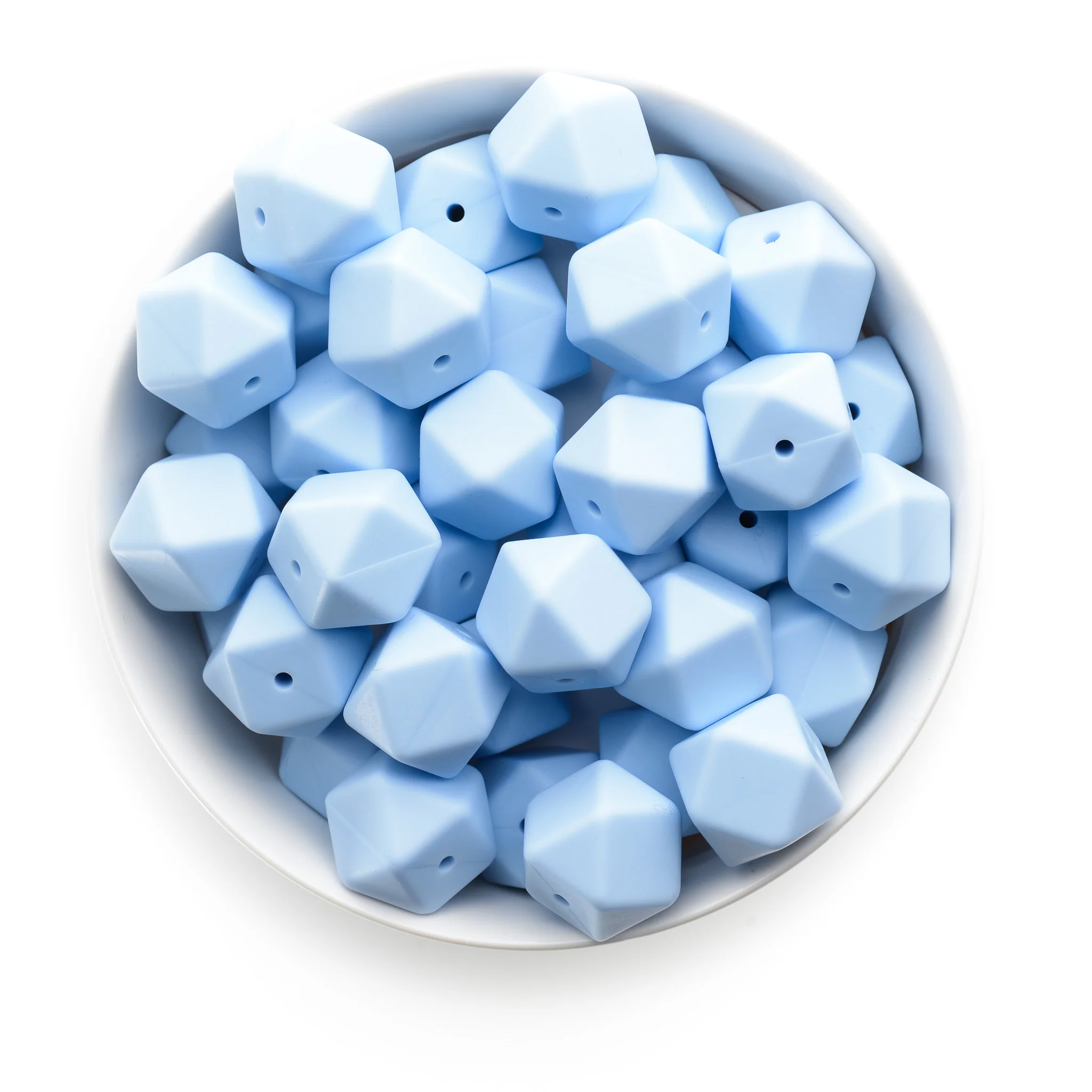 17mm Silicone Hexagon Beads - Image 20