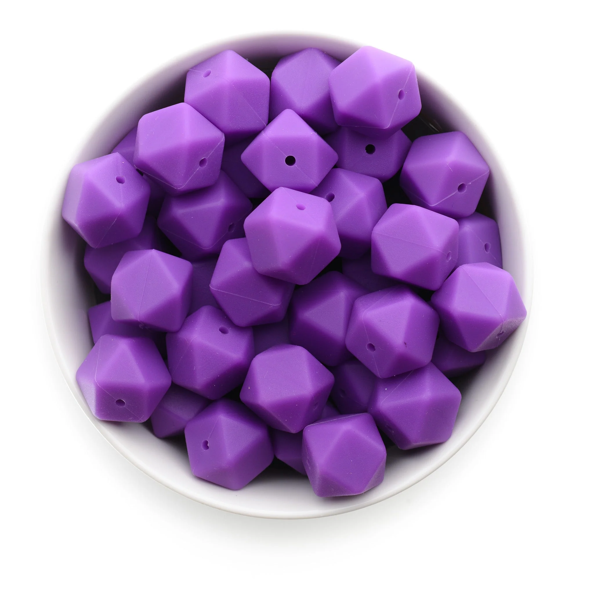 17mm Silicone Hexagon Beads - Image 23