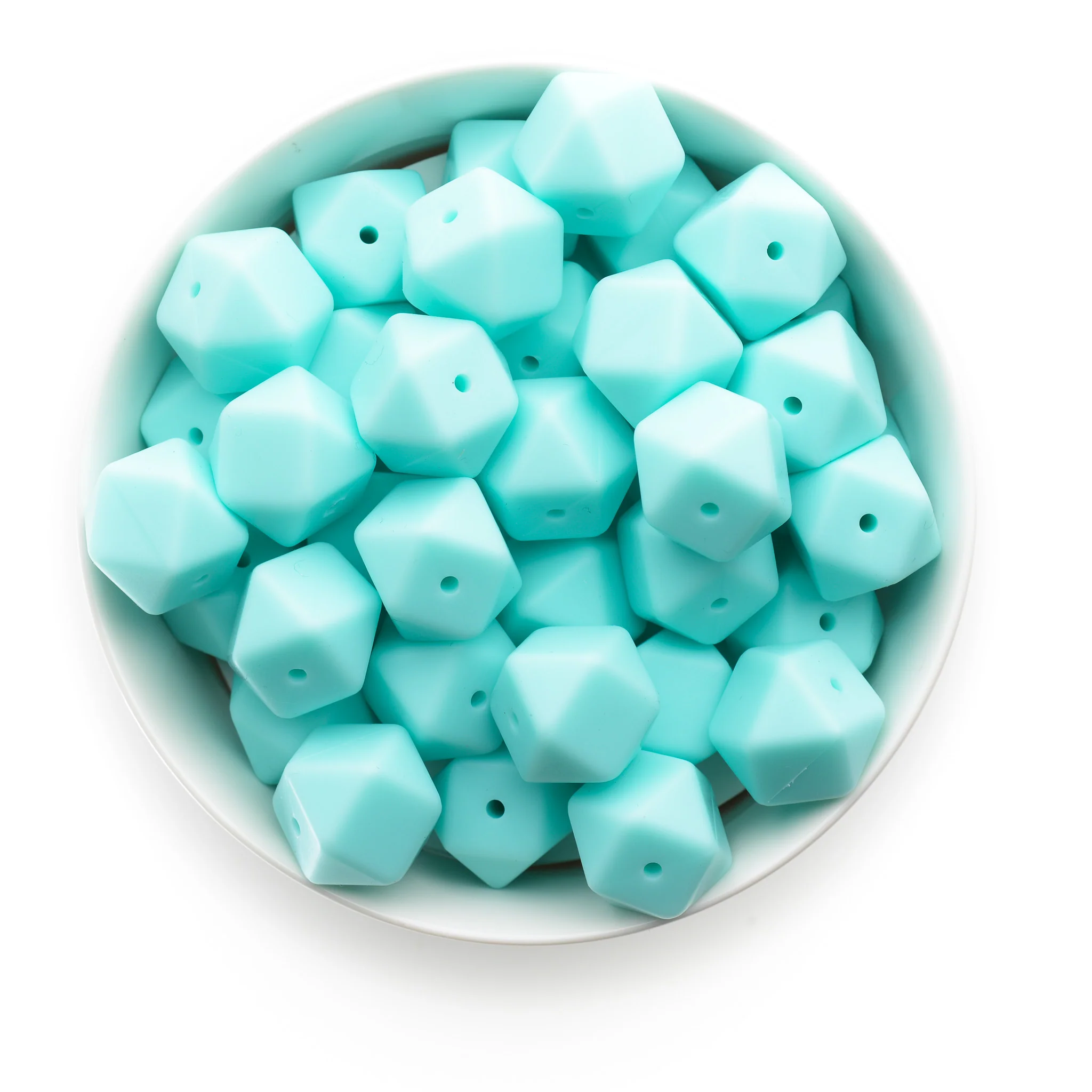17mm Silicone Hexagon Beads - Image 24