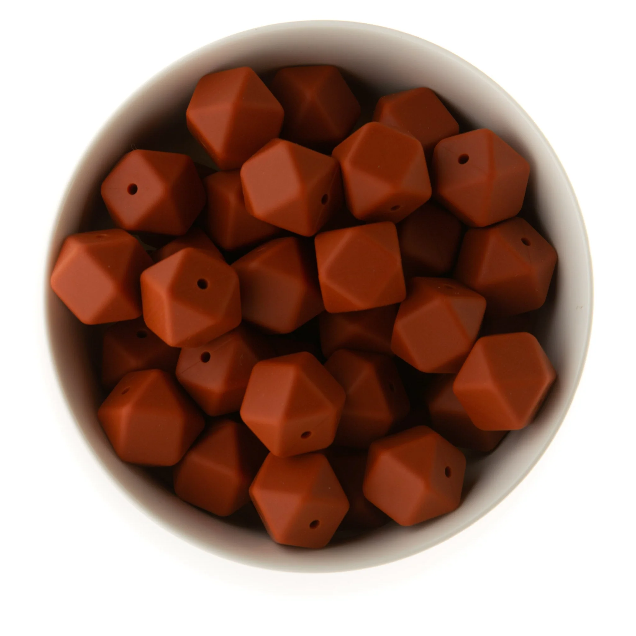 17mm Silicone Hexagon Beads - Image 25