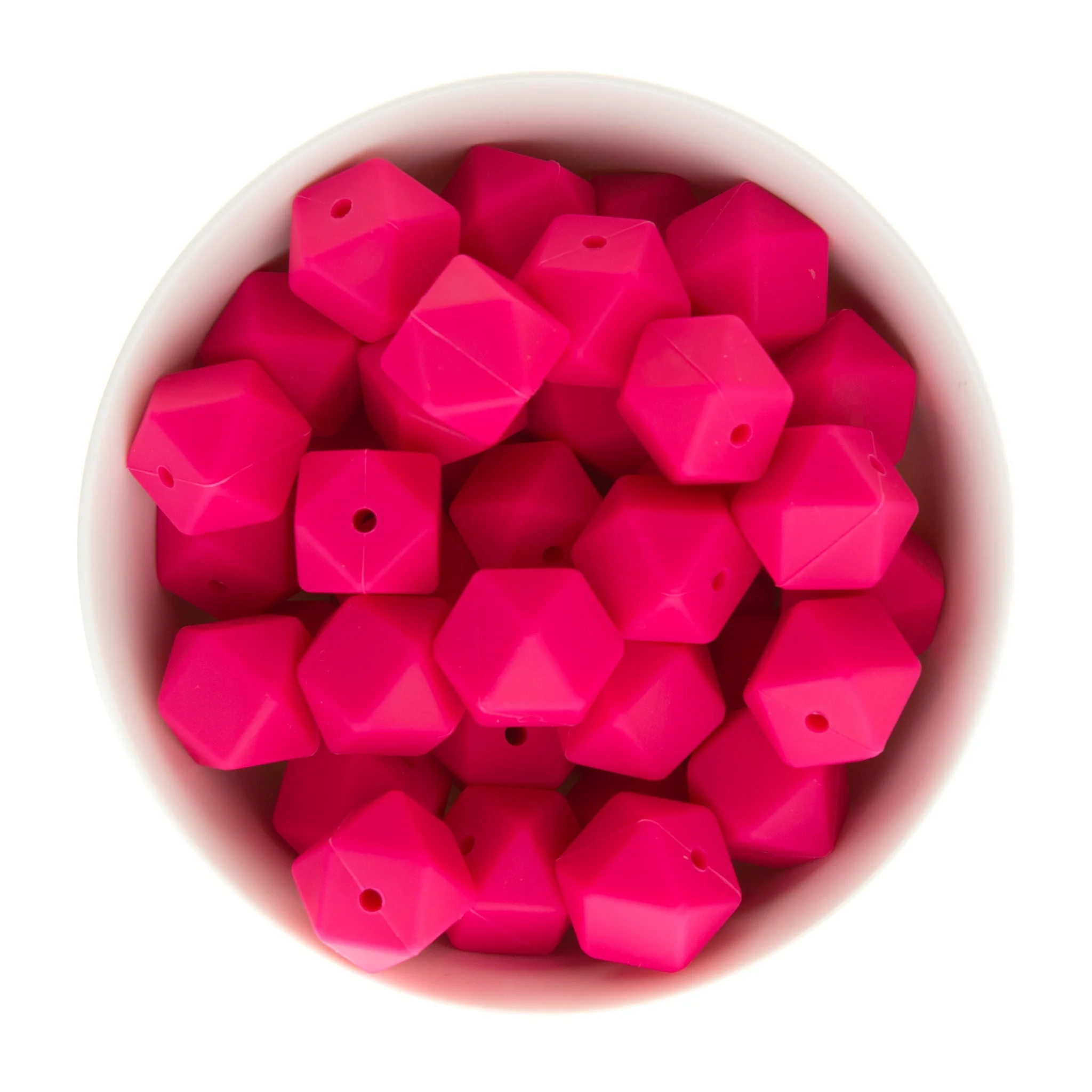 17mm Silicone Hexagon Beads - Image 27