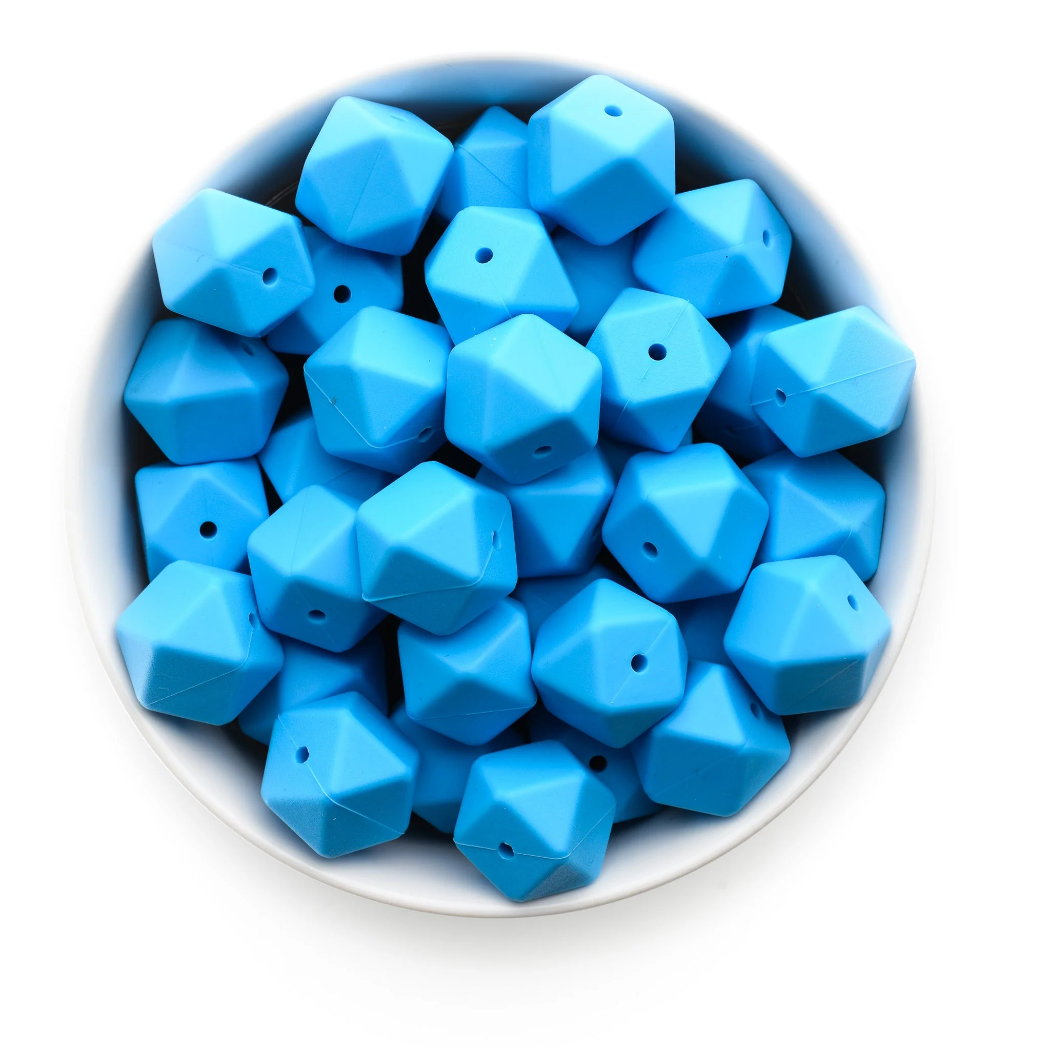 17mm Silicone Hexagon Beads - Image 29
