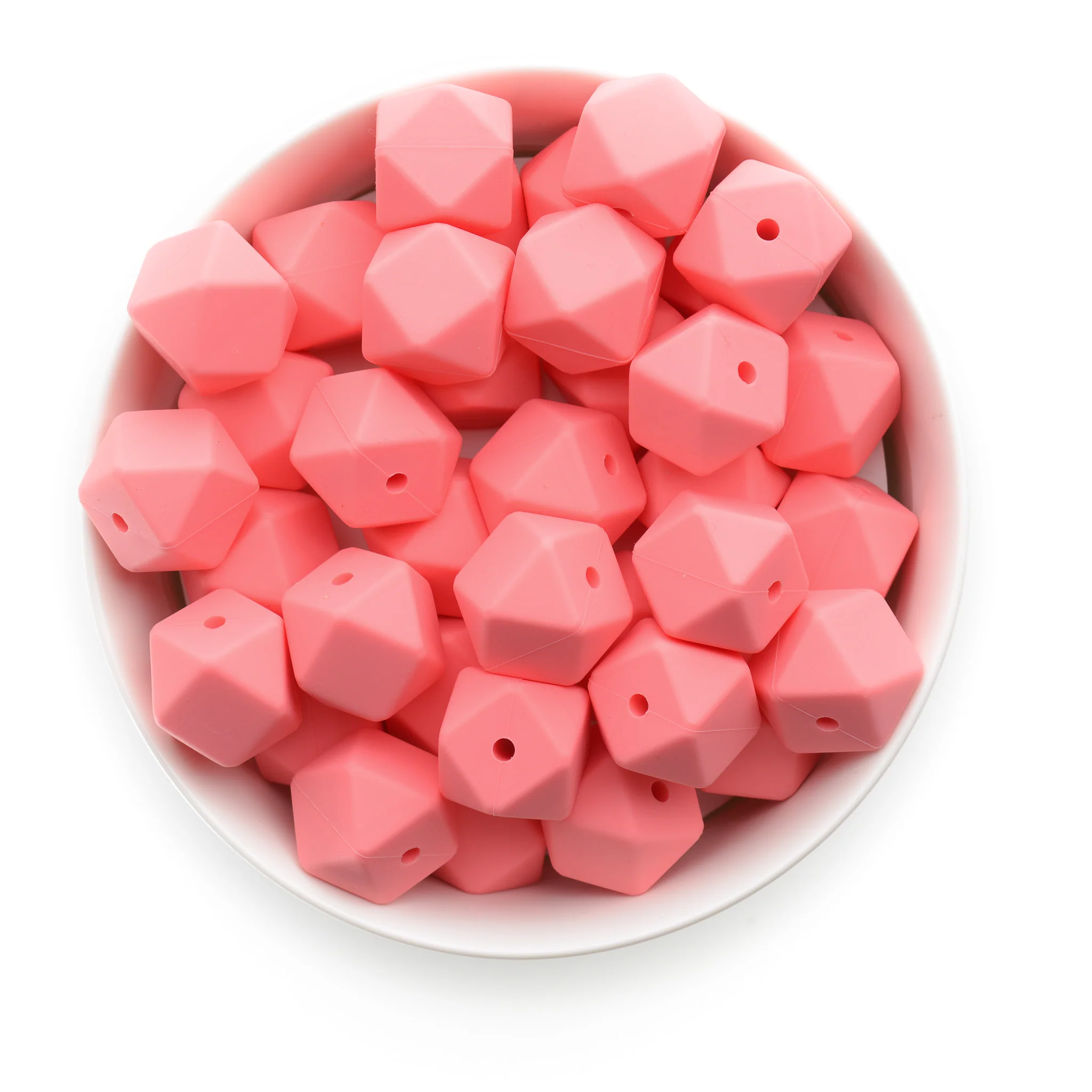 17mm Silicone Hexagon Beads - Image 31