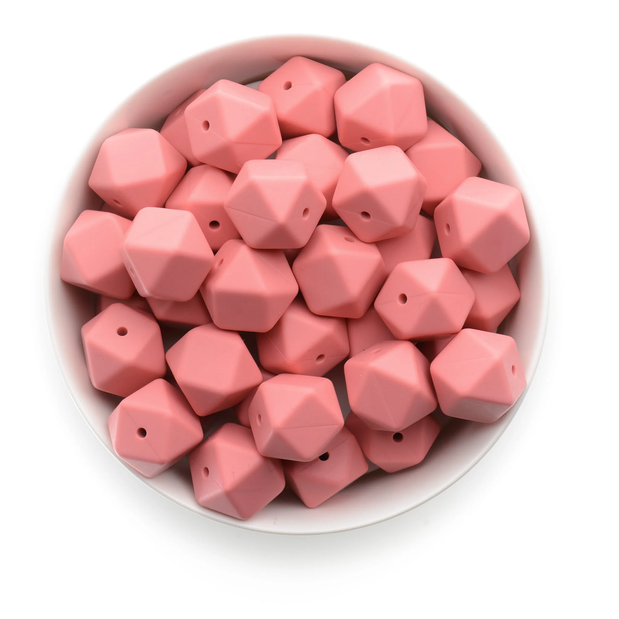 17mm Silicone Hexagon Beads - Image 32