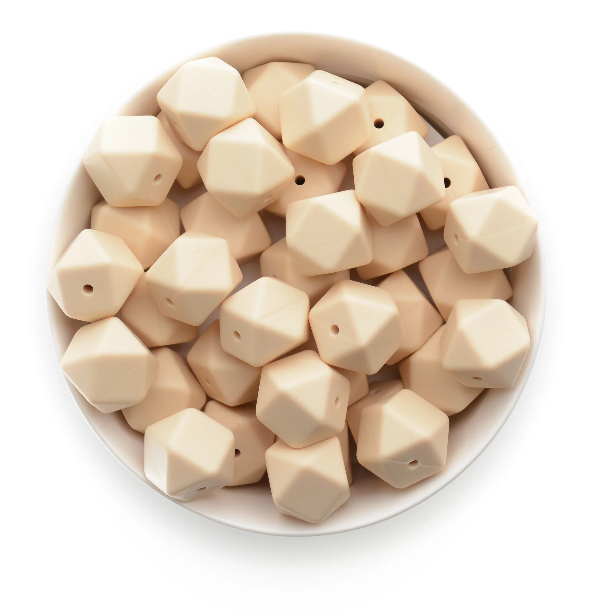 17mm Silicone Hexagon Beads - Image 35